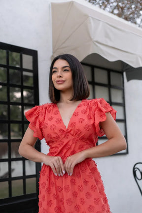 Vestido Pérola Longo de Laise Coral