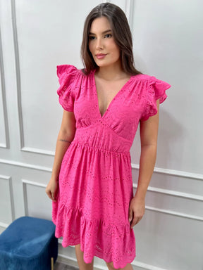 Vestido Pérola Curto de Laise Rosa