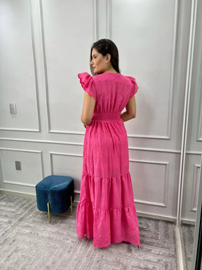 Vestido Pérola Longo de Laise Rosa