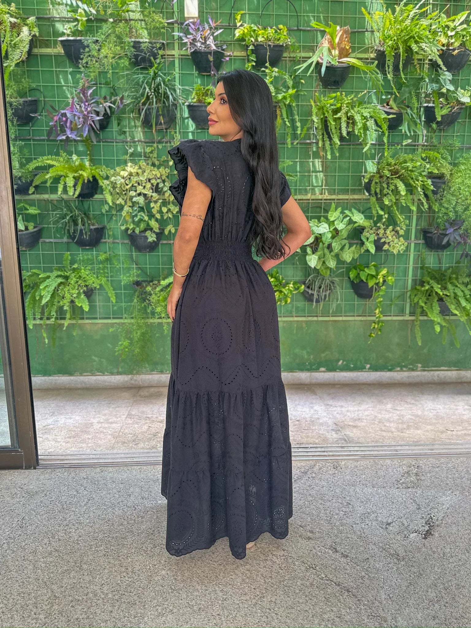 Vestido Pérola Longo de Laise Preto