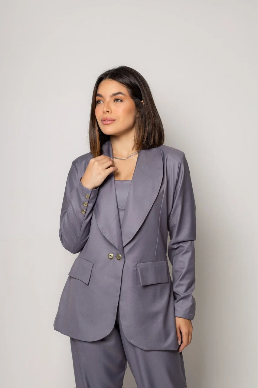 Blazer Bella Cinza